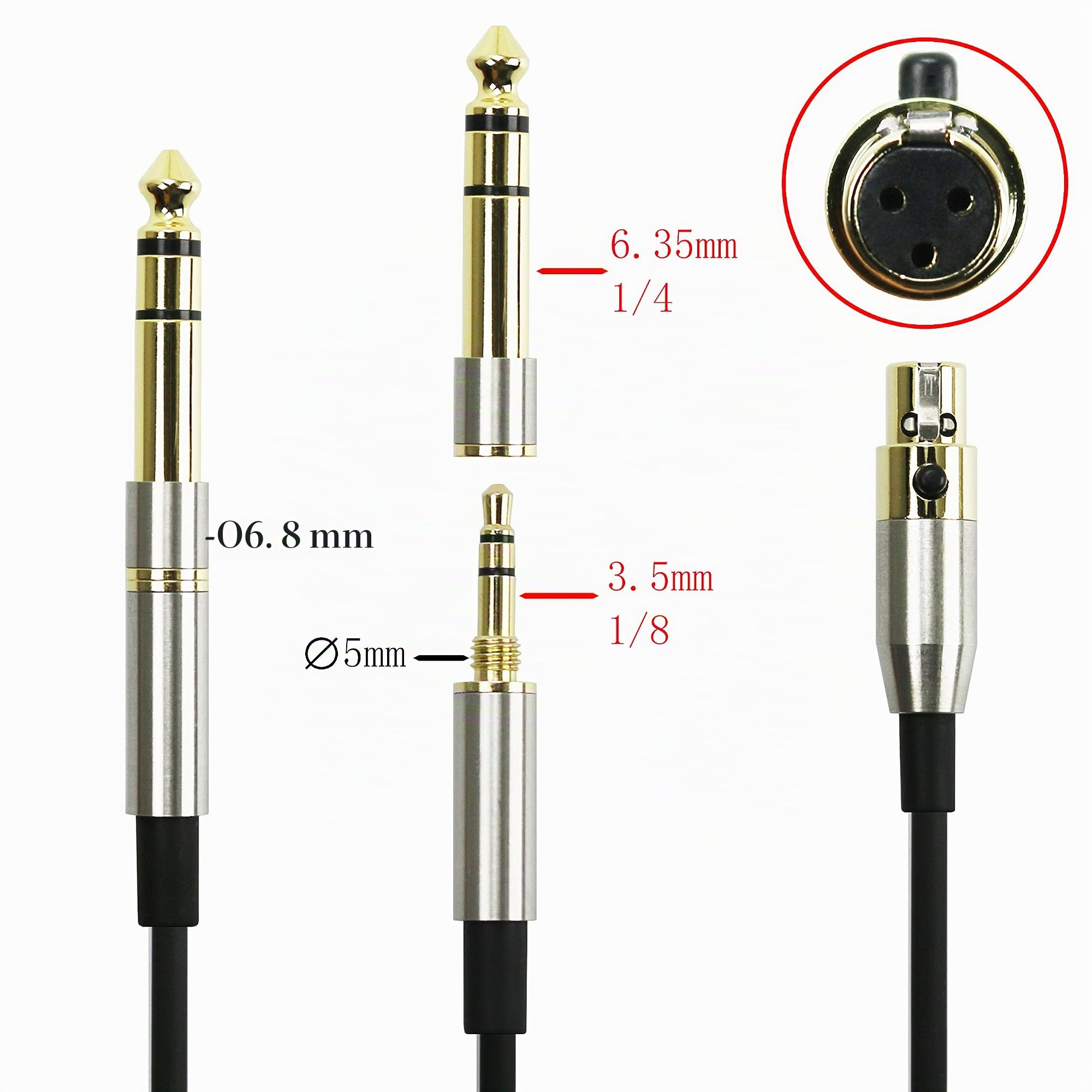 Câble audio de rechange compatible avec AKG K240 K240S K240MK II Q701 K702 K141 K171 K181 K271s K271 MKII M220 Pioneer HDJ-2000 3 m