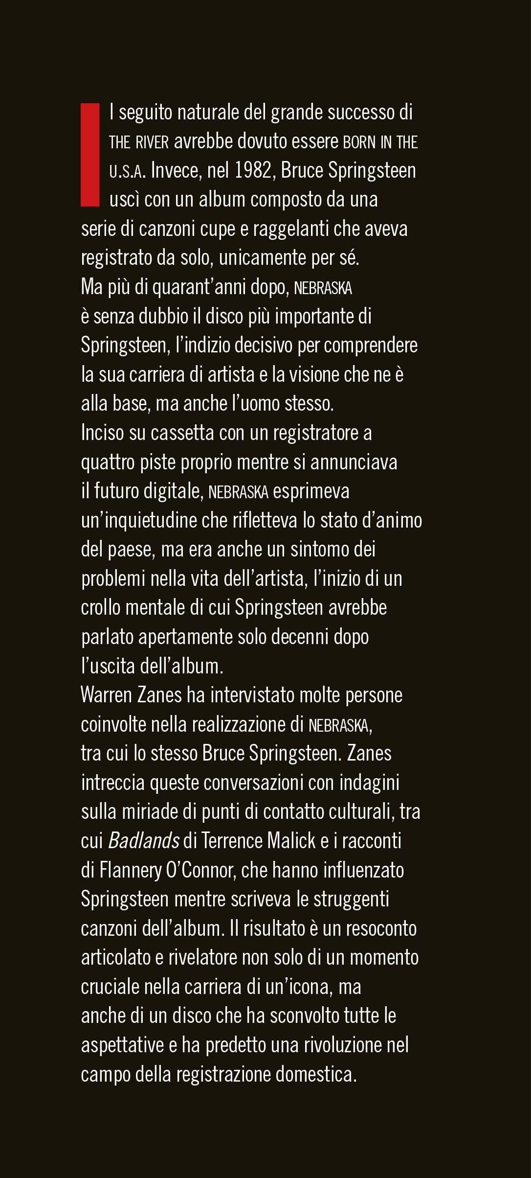Liberami dal nulla. Bruce Springsteen e «Nebraska»