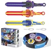 Battling Toys Set for 8-12 with Detachable Stadium&comma; 3PCS Spinning Tops & Sword Launchers&comma; Metal Spinning top for Boys Girls Age 5&plus;&comma; Dream World Magic Dragon Battle Set
