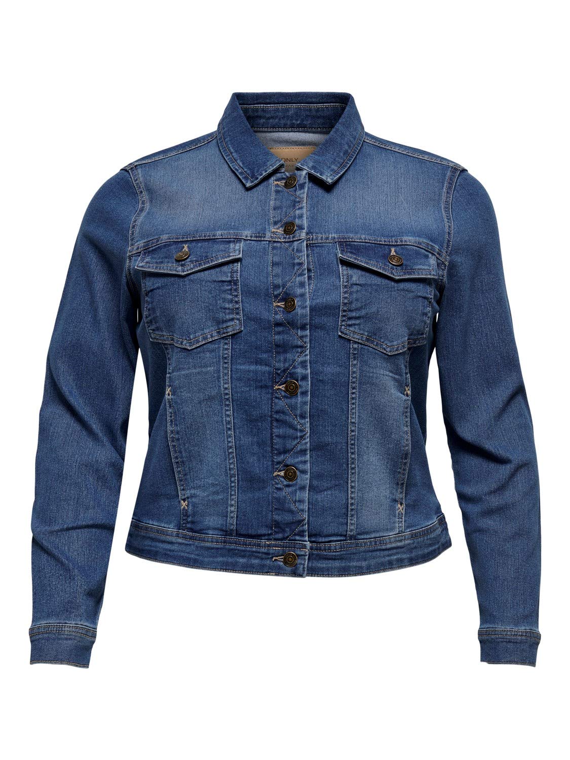 ONLY Carmakoma Carwespa Life Denim Jacket Mbd Noos Chaqueta de jean Mujer