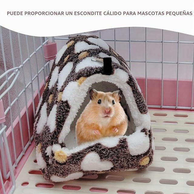 Foto 5 de 6 de EHDWXVZM 2 Piezas de Nido de hámster, casa de hámster, escondite de hámster, Cueva cálida