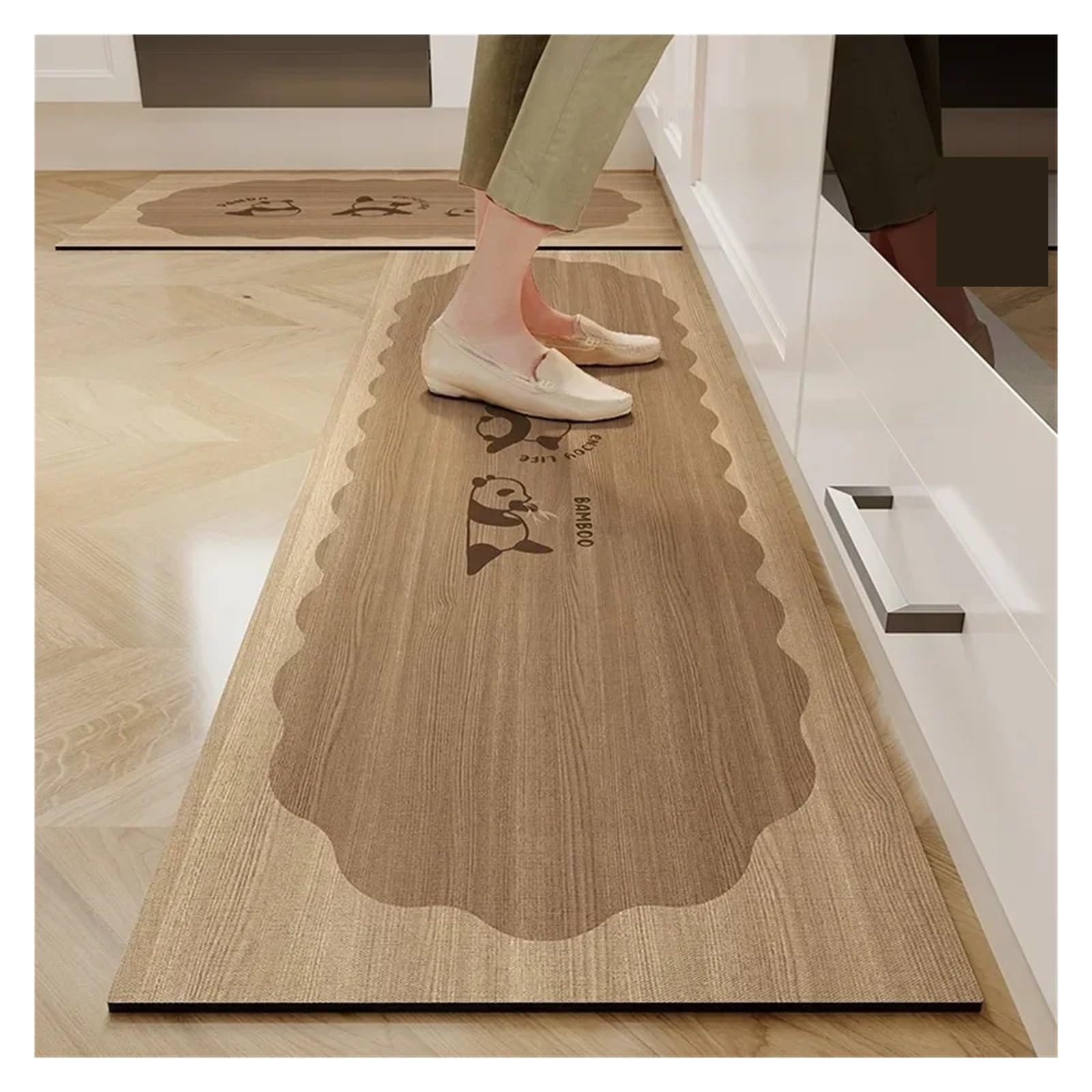 Tapis de sol de cuisine imperméable antidérapant long 50x160