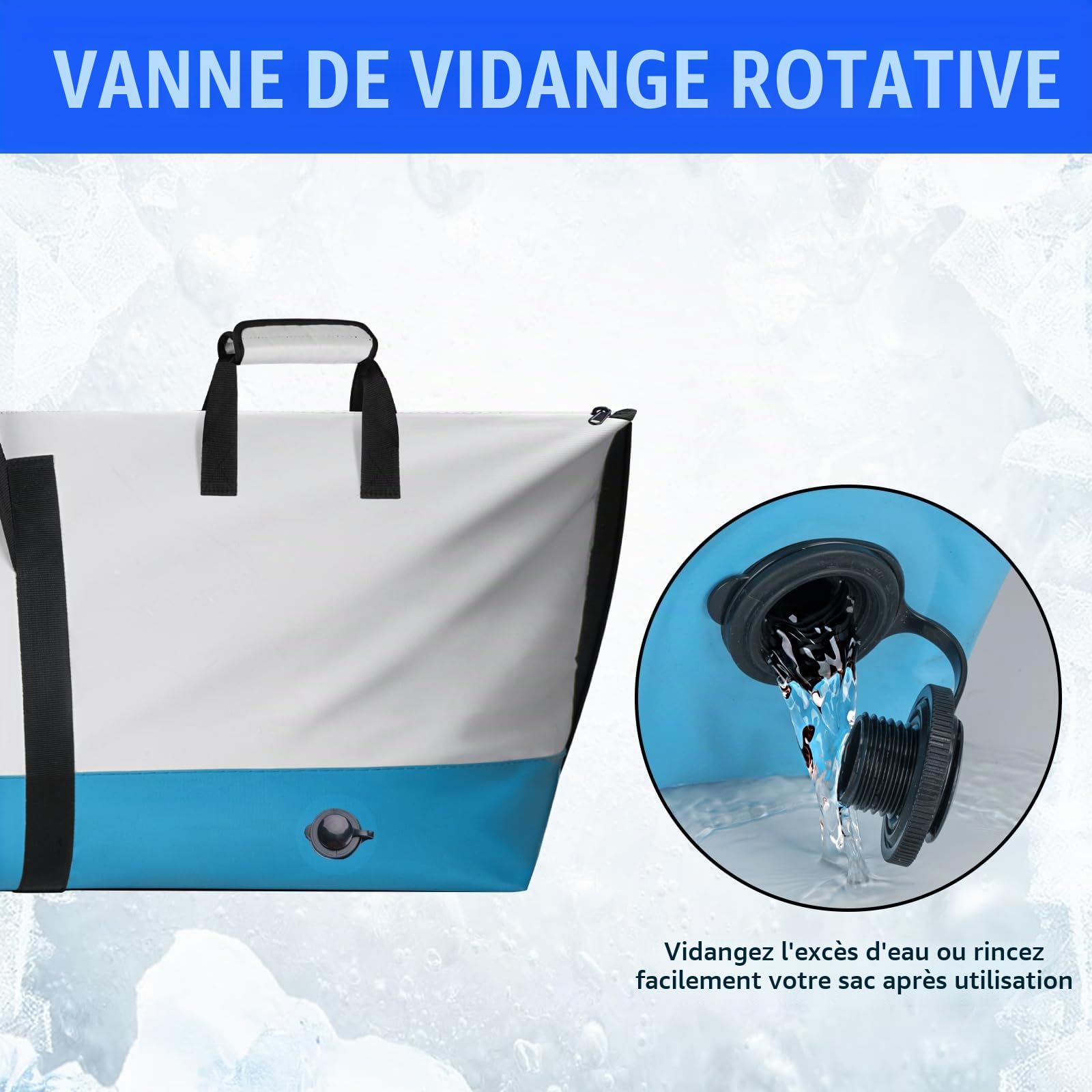 THKFISH Sac isotherme pour poisson, isolant, pour pêche, 152 x 51 x 23 cm, imperméable avec fermeture éclair lisse résistante à l'eau, maintient le froid et la fraîcheur pendant plus de 48 h