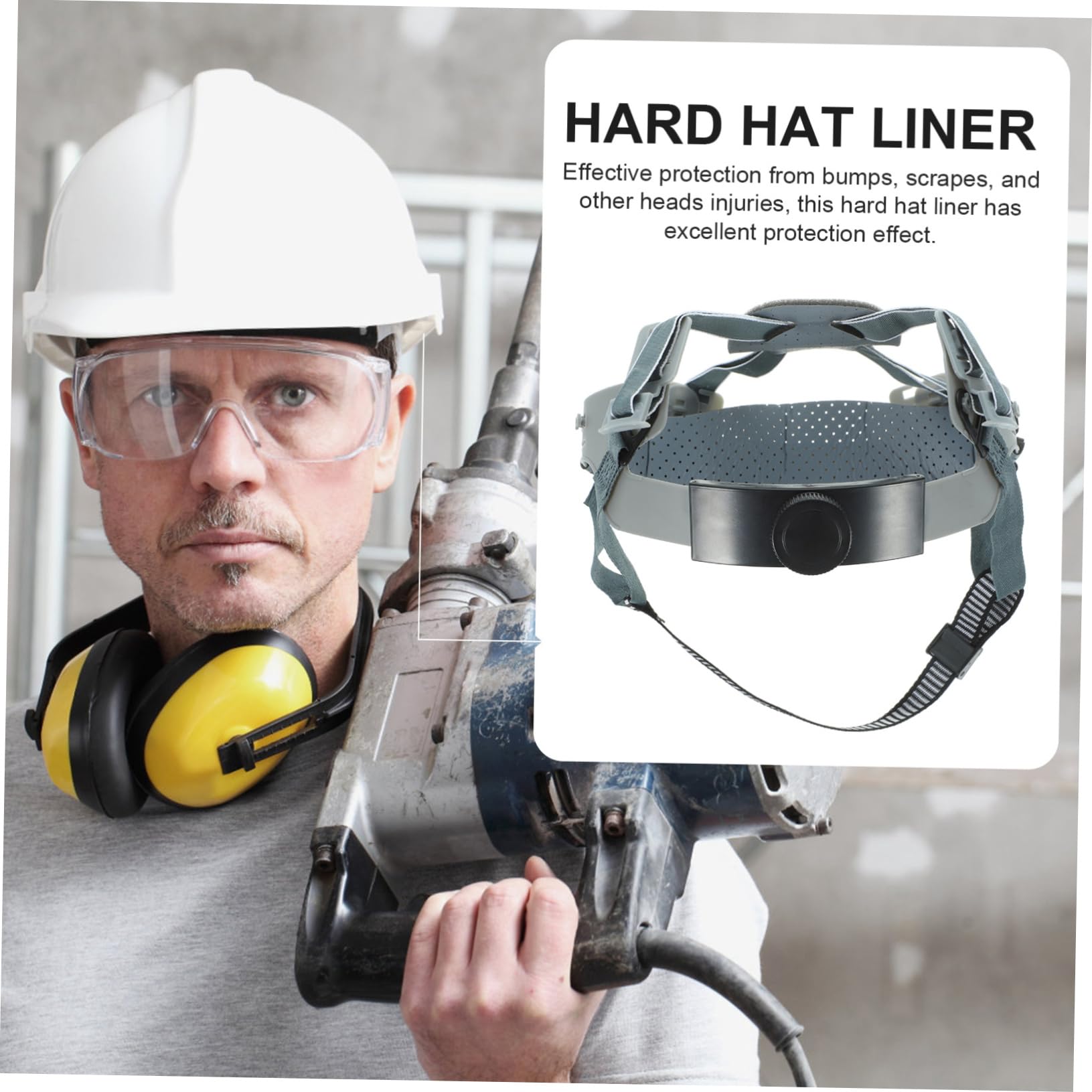 ABOOFAN 4 Pièces Doublure de Casque Accessoire de Casque de Chantier pour Protection Confort pour Chantiers Ateliers