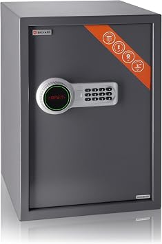 Business XL Electronic LCD Safe 50x35x36cm - Large Safety Box with Digital Keypad Lock LCD Screen - Code Safe for Office, Home, Cash, Laptop, Documents