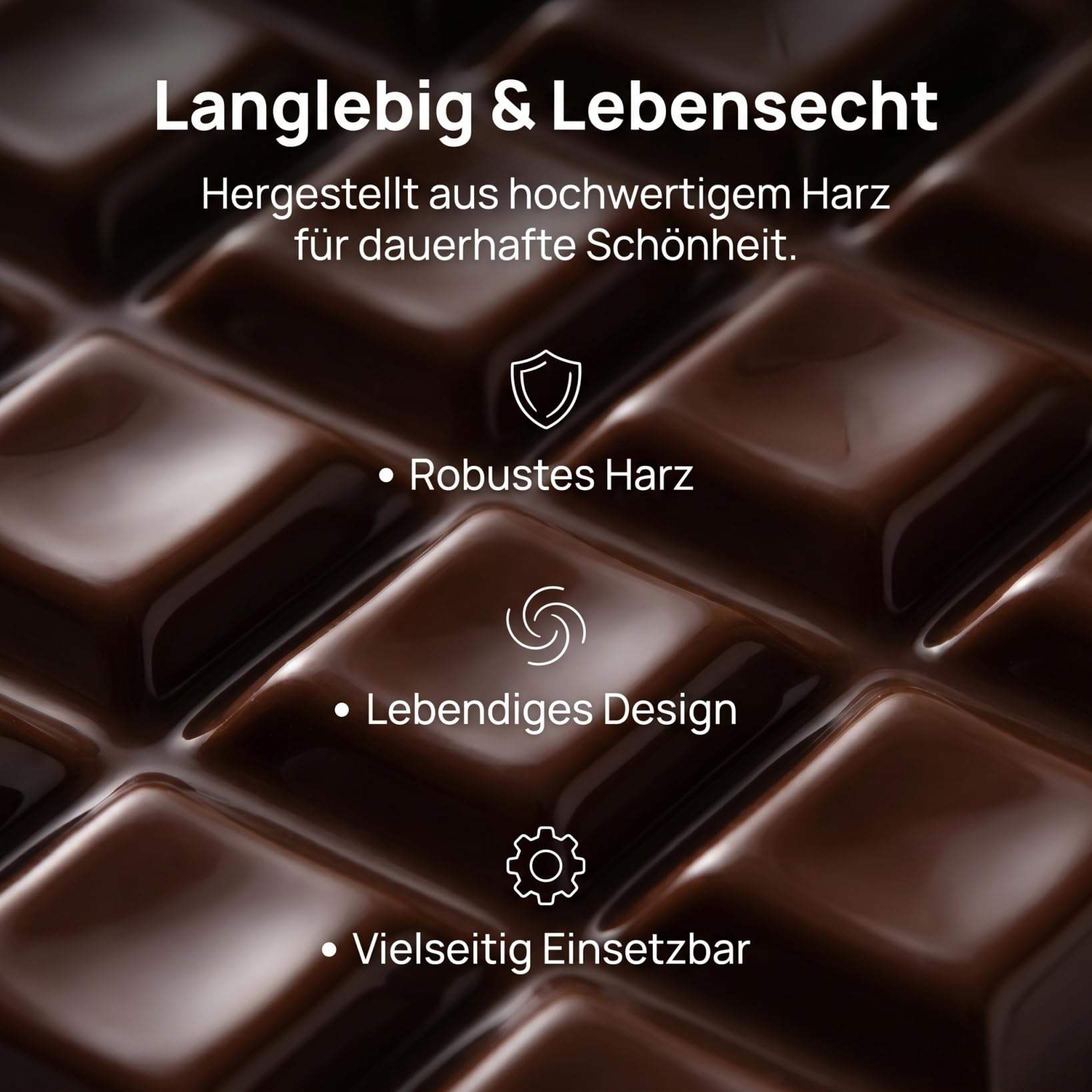 Toyvian Set di 4 modelli realistici di cioccolato finto in resina ingannevole Veri Cioccolati Per Casa delle Bambole E Giochi Di Ruolo Colori Caffè &
