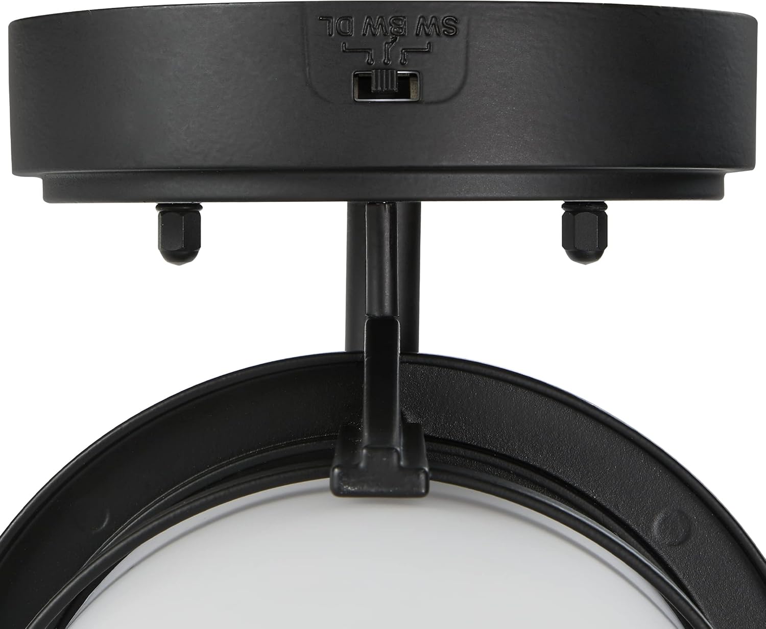 Maxxima LED Outdoor Wall Light - 3 CCT 3000K/4000K/5000K Light, 730 Lumens, Black with Frosted Glass, Dusk to Dawn Photocell Light Sensor, Patio or Porch Sconce Fixture for Exterior Lighting