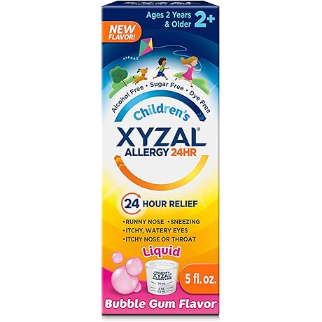 Xyzal Children&#x27;s Allergy Relief, Bubble Gum Flavor, 5 Fl. Oz.