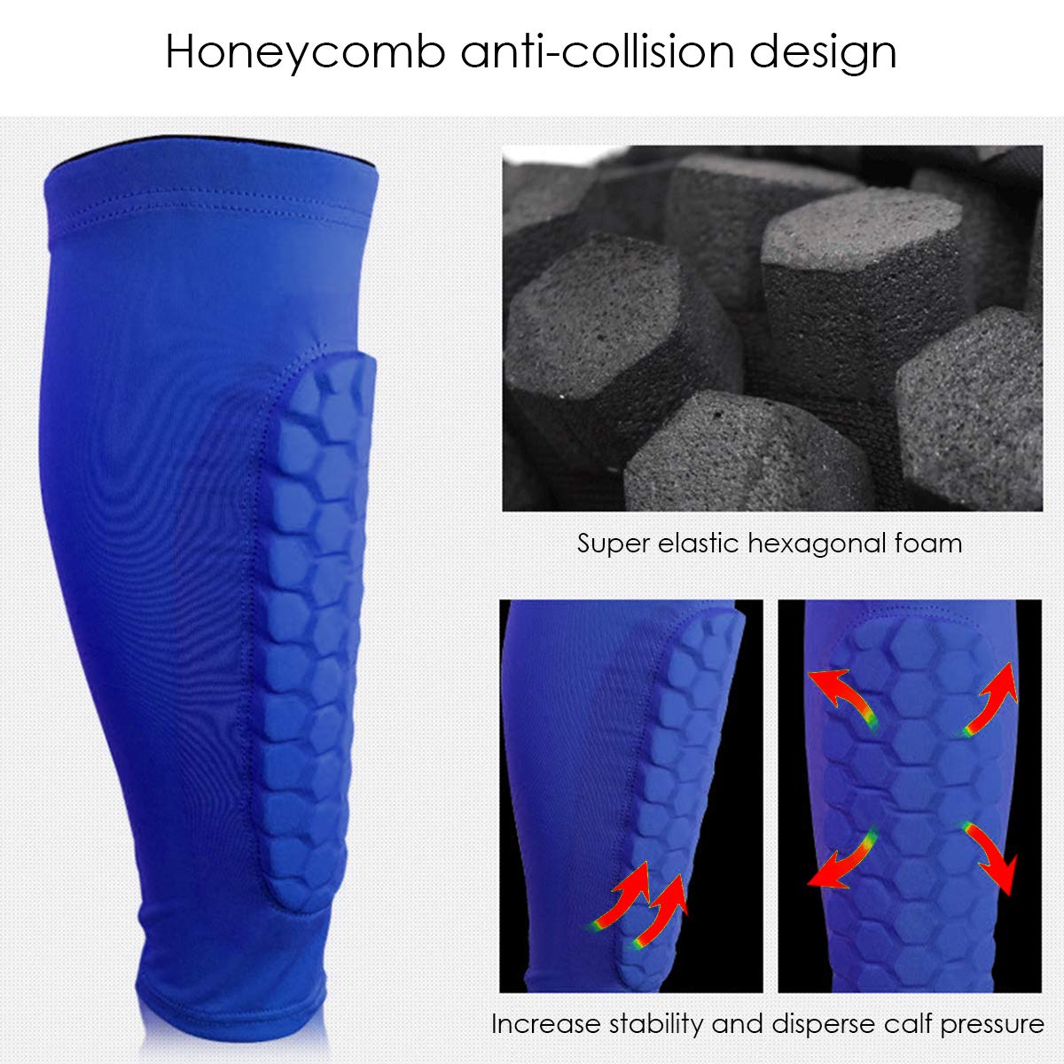 Parastinchi Calcio Bambini - 1 Paio Con Protezione A Nido D'Ape, Traspiranti E Antiscivolo - Foto 12