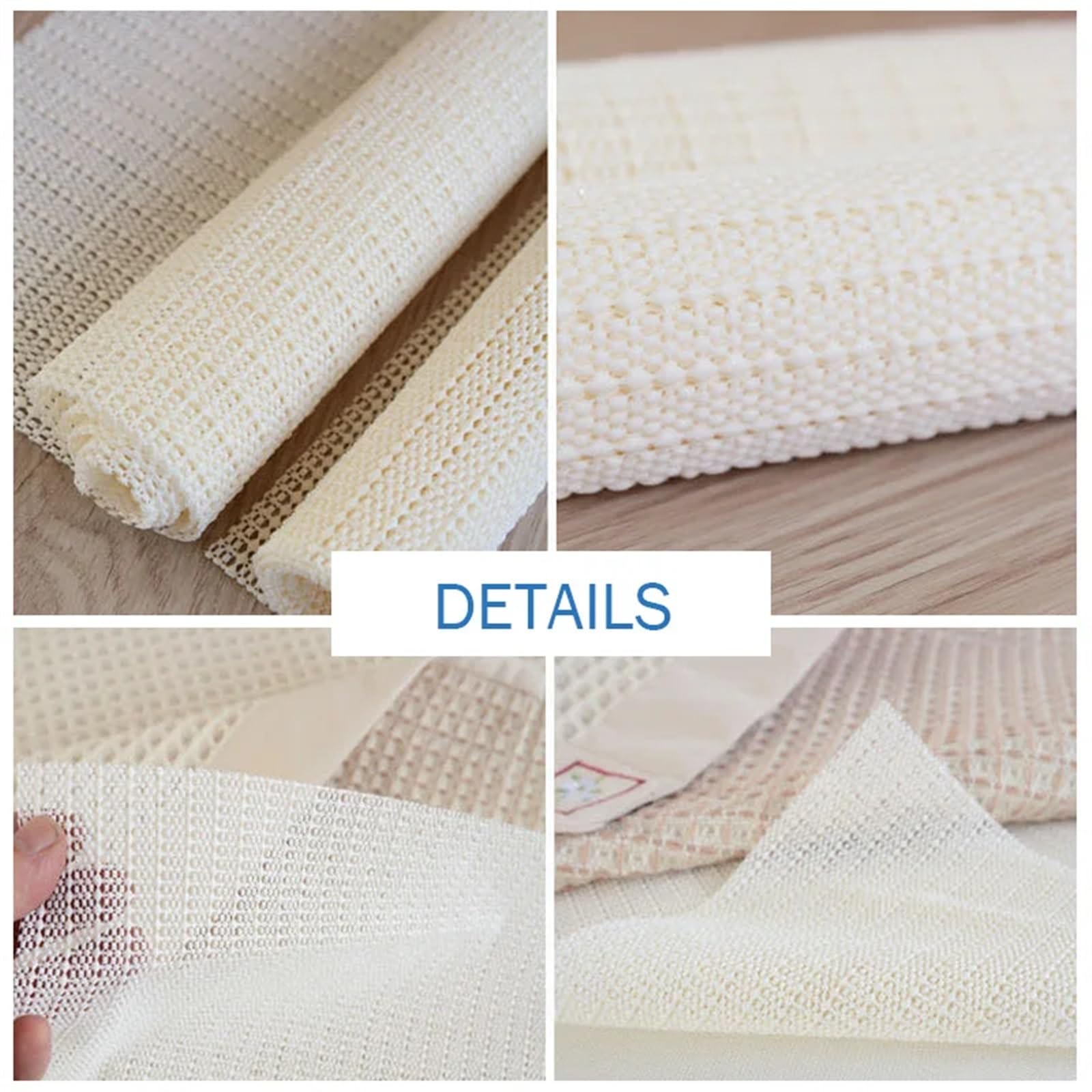 rutschfeste Teppichunterlage, rutschfeste PVC-Teppichunterlage, rutschfeste Teppichmatte, Mehrfarbig,