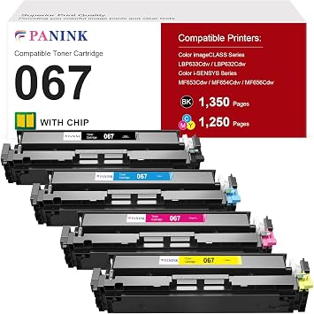 067 CRG-067 Toner Cartridge Set Replacement for Canon 067H MF656Cdw