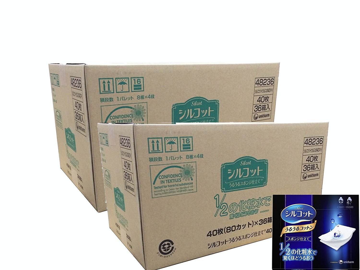 Silcot(2 cases sold) Uruuru sponge tailoring 40 pieces x 72 pieces