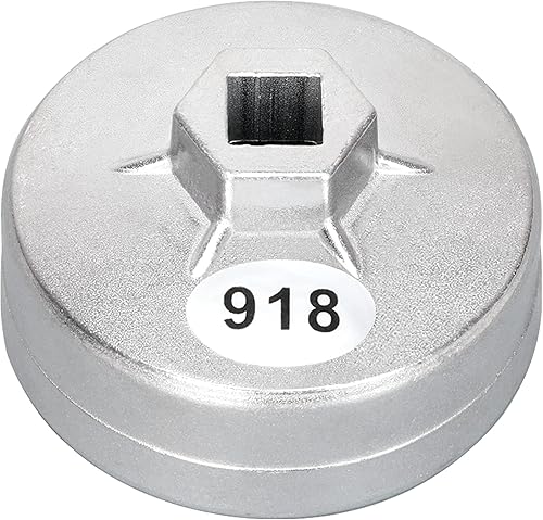 Llave de filtro de aceite de 2.913 in: Herramienta de extracción de filtro de aceite de 15 flautas compatible con filtro de aceite AC Delco