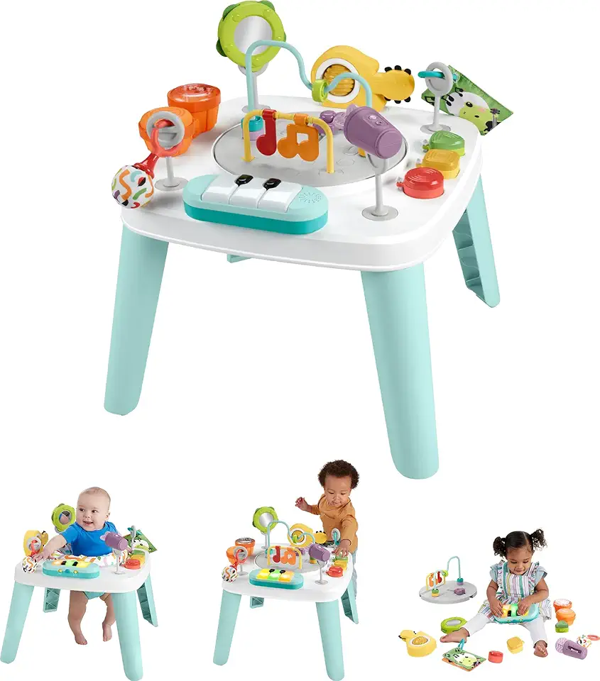 ​Fisher-Price Baby to Toddler Toy 3-in-1 Hit Wonder Activity Center &amp; Play Table with Music Lights &amp; Developmental Activities