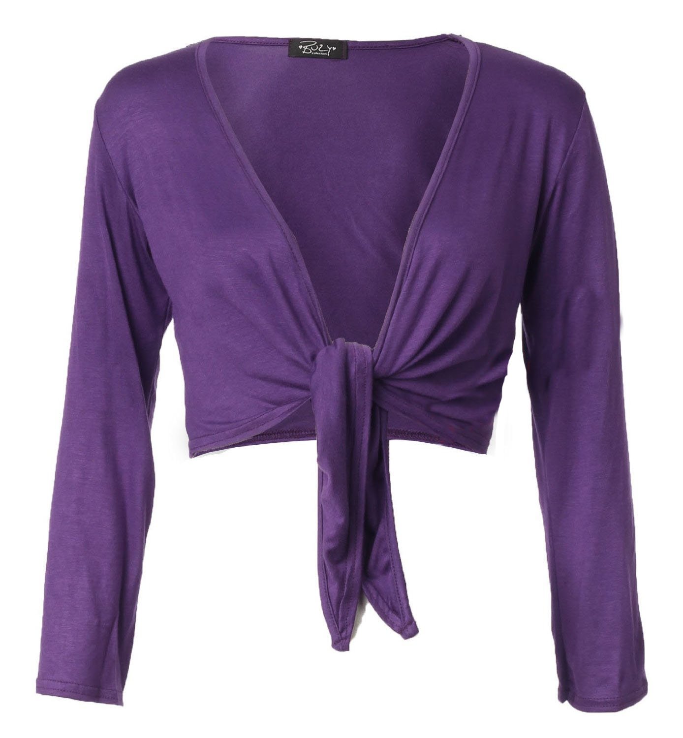 Torera morada mujer talla s para cubrir hombros con estilo 2