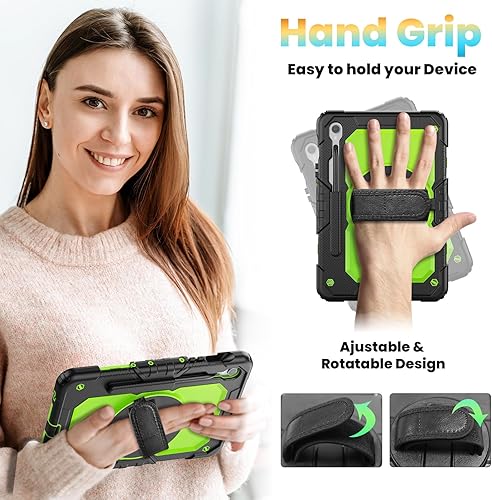 Miniatura 4 de Herize Samsung S9 Case 11 Inch with Screen Protector Pen Holder  Galaxy Tab S9 FE 10.9 inch Case for Kids  Full-Body Silicone Protective Case W360