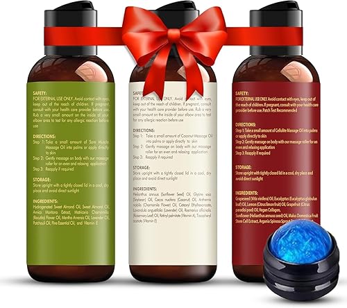 Miniatura 8 de MAJESTIC PURE Aceite de masaje para terapia de masaje, refrescante y relajante, aceites naturales, para todo tipo de piel, hombres y mujeres (3.4