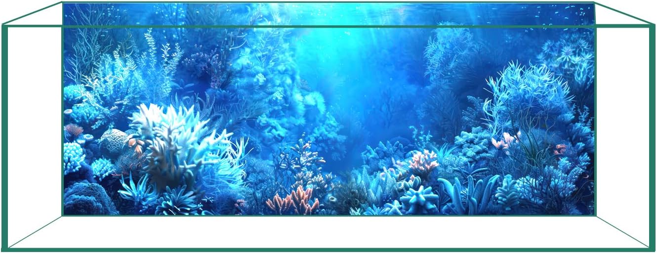 similar to stock photo Aquarium Background & Fish Tank Background – Ultra HD Static Cling, No Tape, No Residue, Vibrant Underwater Scenery for Stunning Aquarium Decorations, Blue Ocean Theme 11.8 X 23.6 Inches