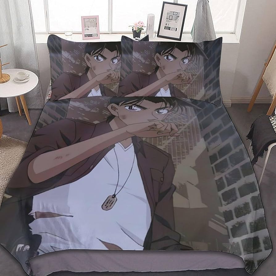 Amazon｜服部平次 (2) 寝具 3ピース ンベッドスプレッド 枕