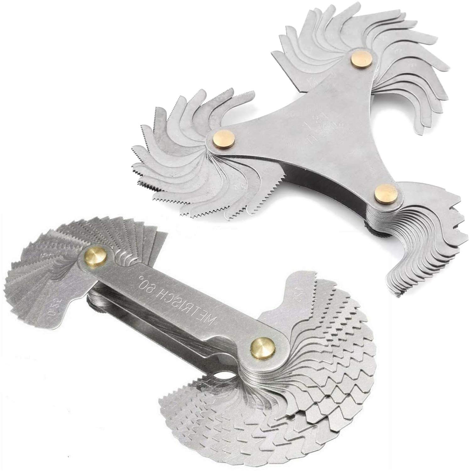 Buy 2 Pack Steel Thread Gauges MultiPurpose Measuring Tool Caliper