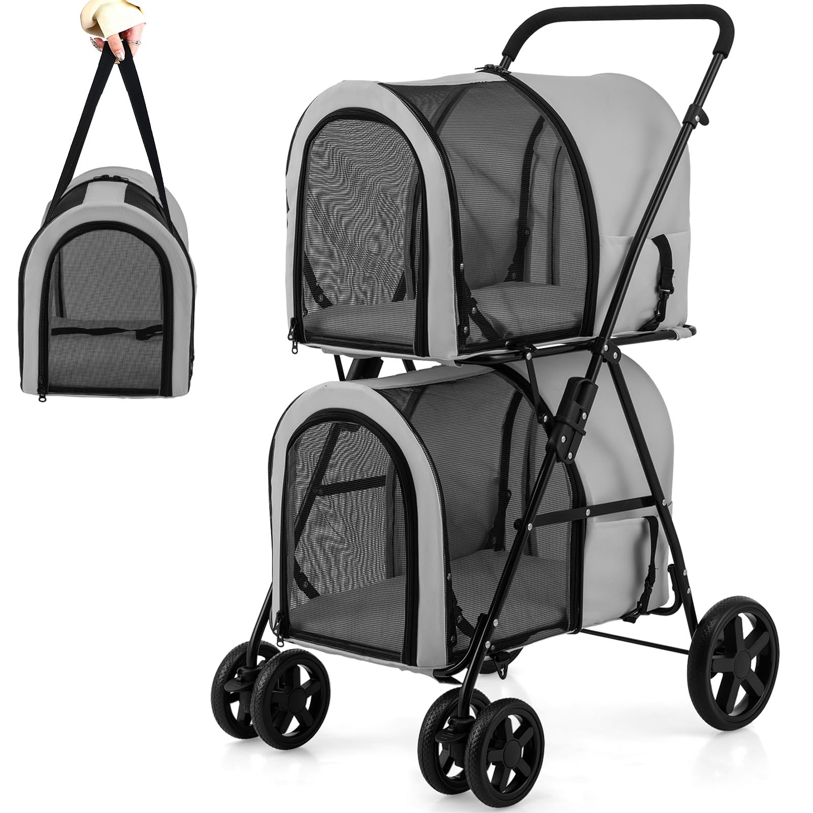 Giantex Double Pet Stroller