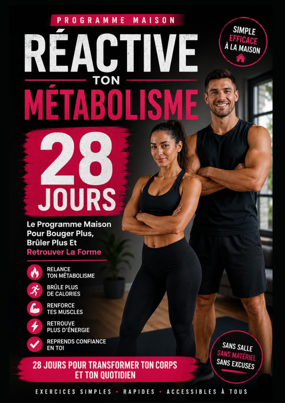 Réactive Ton Métabolisme – 28 Jours: Le Programme Maison Pour Bouger Plus, Brûler Plus Et Retrouver La Forme