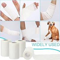 Vista 34 de Treela Paquete de 48 vendajes autoadhesivos a granel, 2 pulgadas x 5 yardas, vendaje cohesivo autoadherente, cinta elástica atlética, cinta