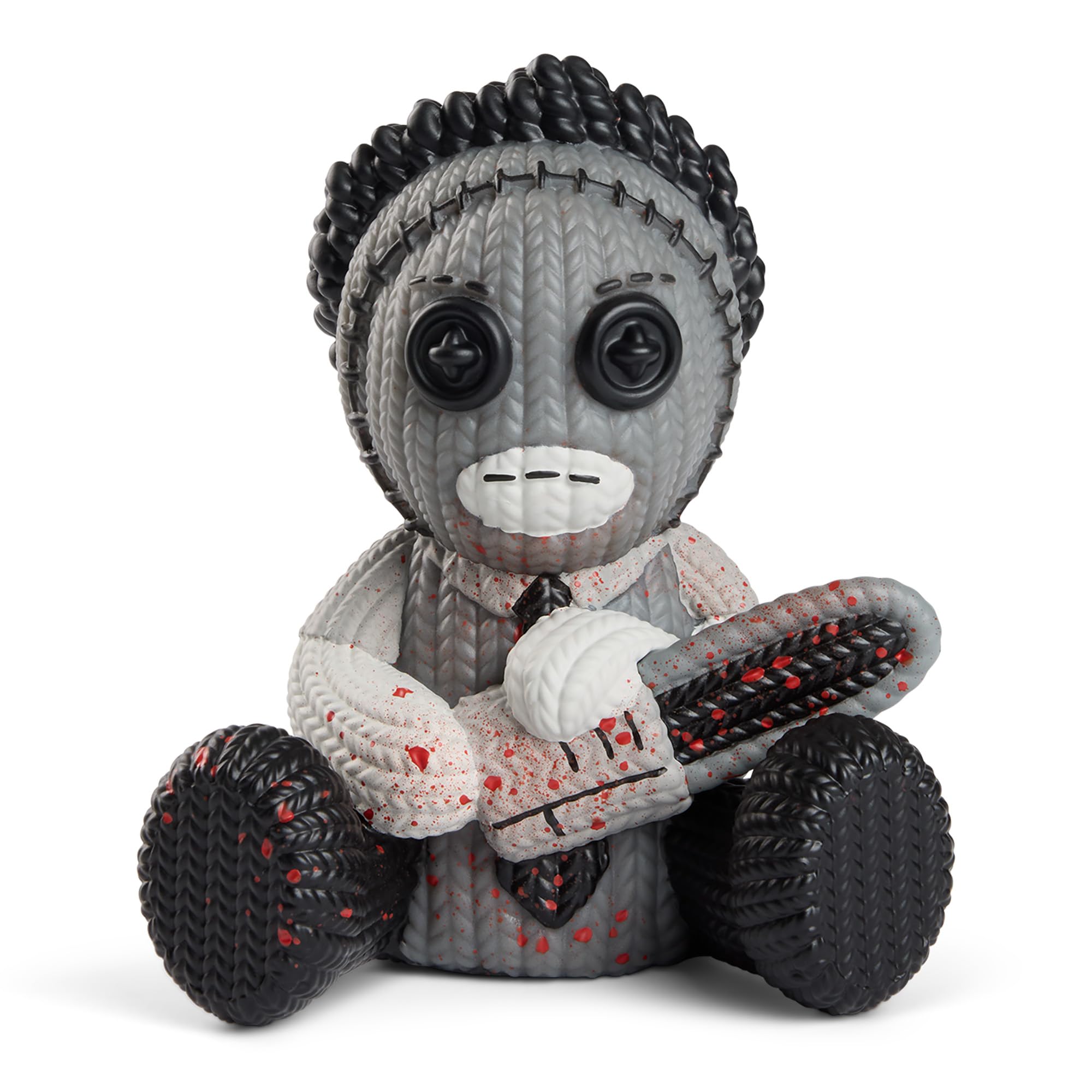 Handmade by Robots The Texas Chainsaw Massacre - Leatherface (Leatherface #395 (Bloody Black & White)), Multiple, 5 inches