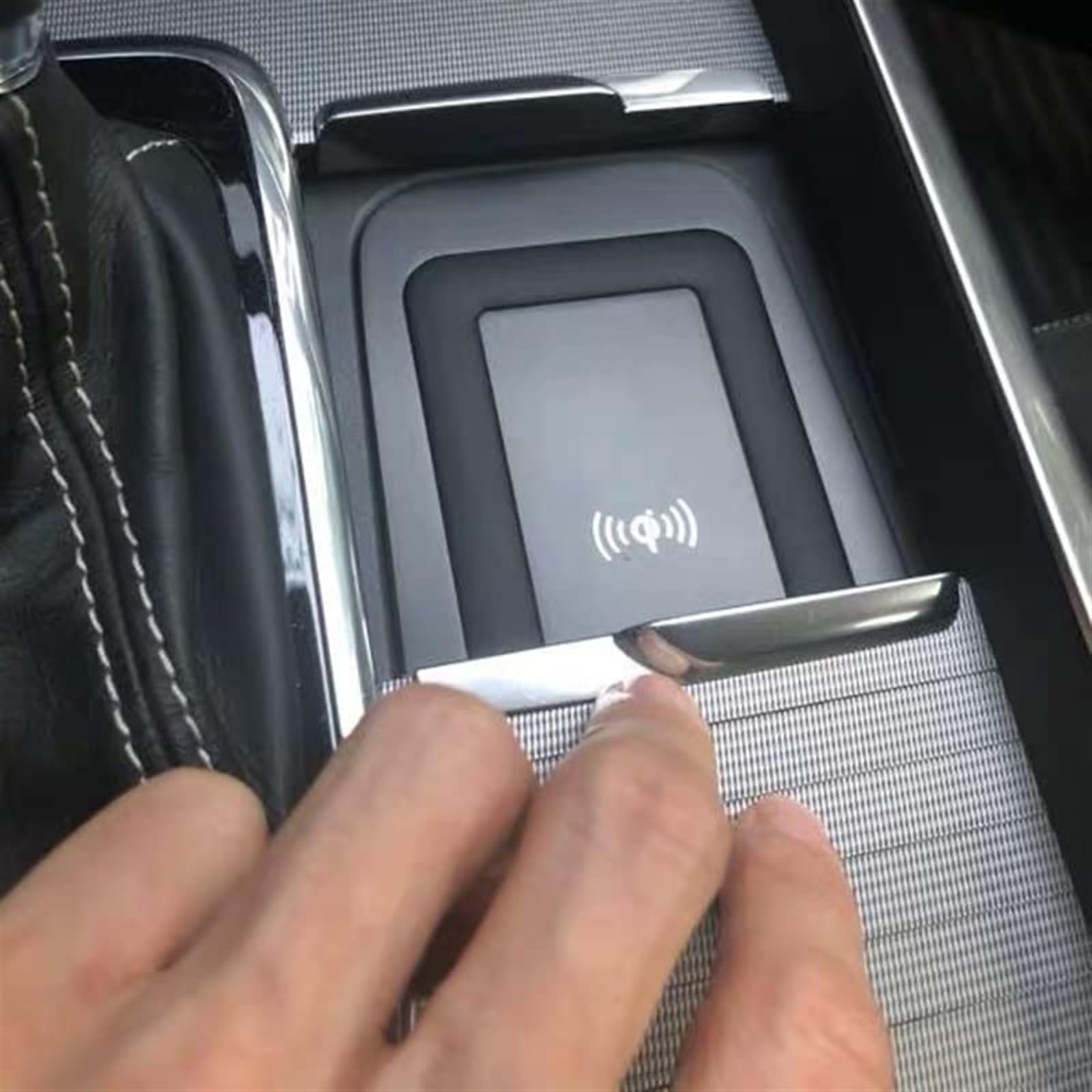 10W samochodowa bezprzewodowa ładowarka QI ładowarka do telefonu uchwyt do ładowania, dla VOLVO, XC90 S90 V90 XC60 S60 V60 C60 2018 2019 2020 2021 dla Bezprzewodowa ładowarka samochodowa
