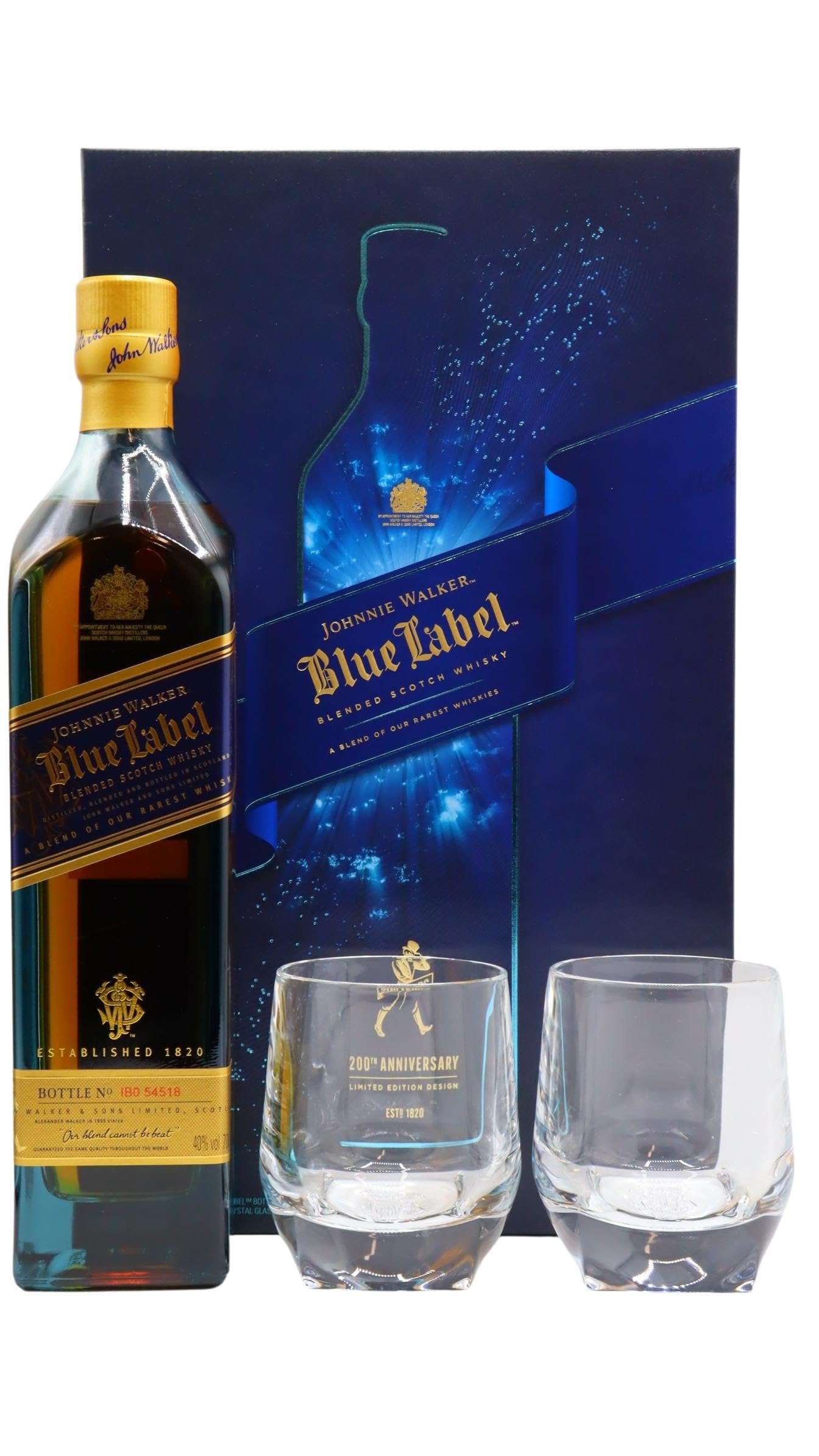 【グラス付】Johnnie Walker Blue Label 750ml ウイスキー