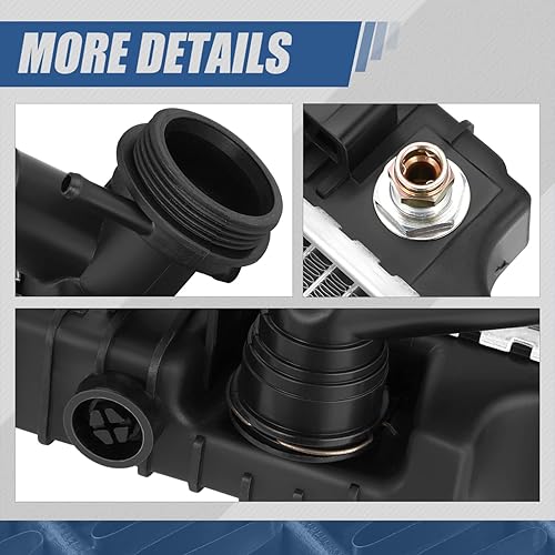 Miniatura 5 de Auto Dynasty Radiador compatible con Chevrolet Caprice Pontiac G8 2008-2011 6.0L 6.2L, DPI 13044 estilo fábrica 2 filas radiador de refrigeración,