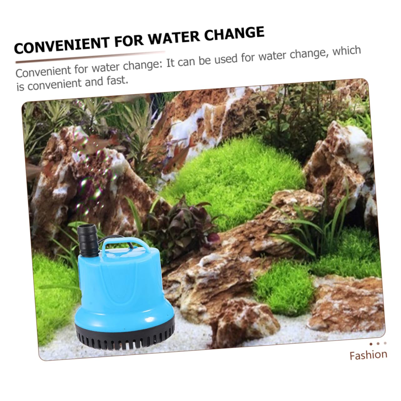 SUPVOX Pompa per Acquario Sommersa in Abs Funzione di Circolazione Acqua e Filtrazione Efficiente, Silenziosa e Compatta per Vasche e Acquari
