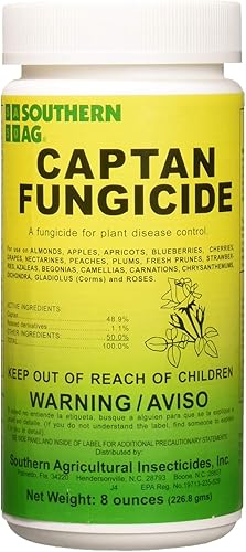 Southern Ag - 01600 - Fungicida Captan - 8oz, Botella Blanca