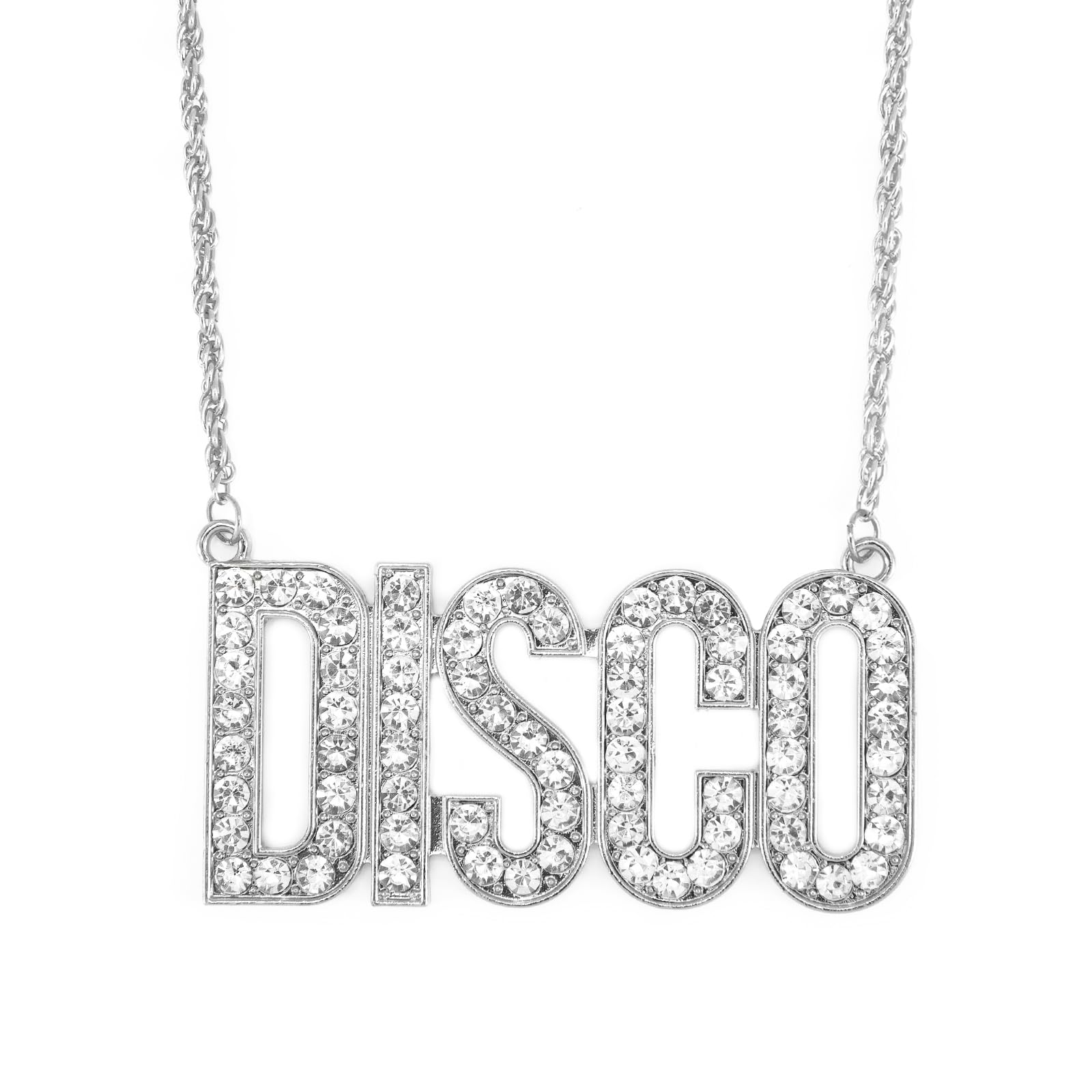 Disco Necklace for Men Disco Chain Necklace for Men 70s Disco Jewelry for Men Women