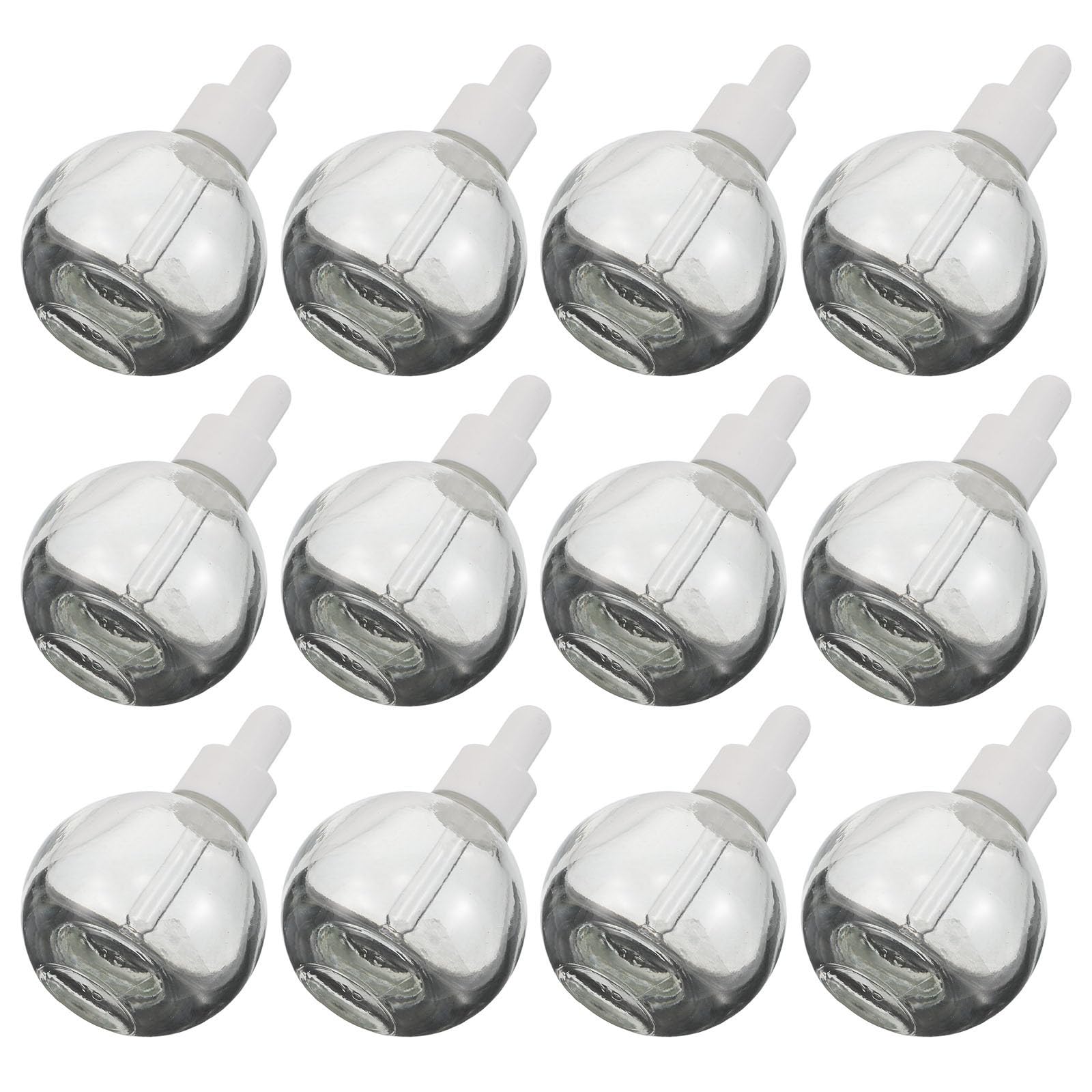 GALPADA 12 Pièces Flacon Compte-gouttes Sphérique Vide 30ml en Verre