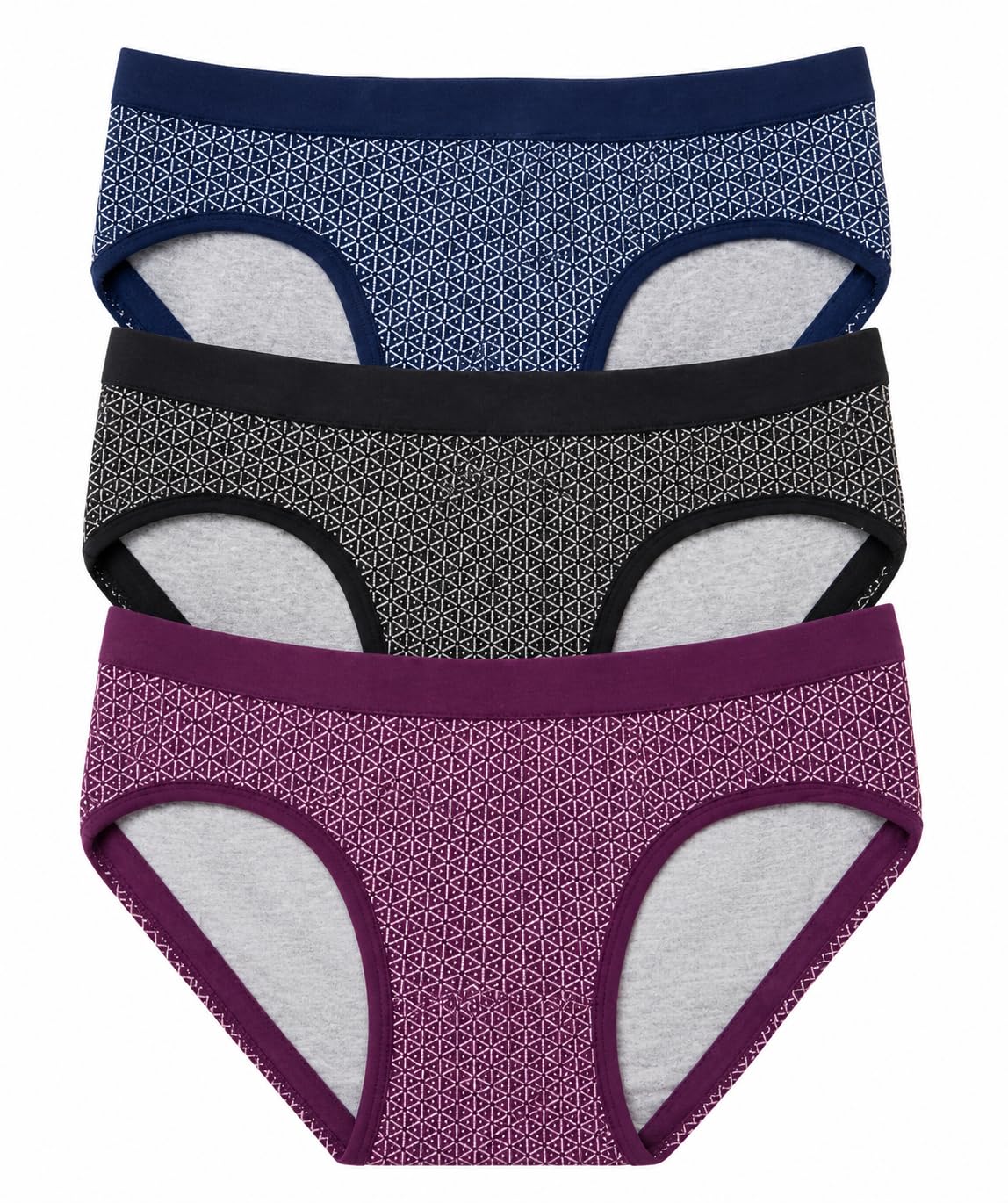 Women's Cotton Hipster Panties 3-Pack | Soft Breathable Stretch Bikini Briefs | Full Coverage Everyday Underwear | Multicolor-picture-41