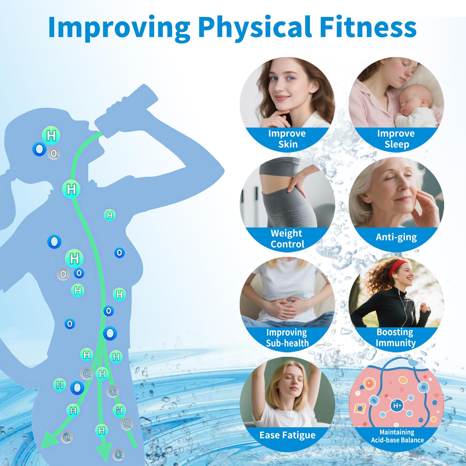 Hydrogen Water Bottle Generator - Boost Health! -6