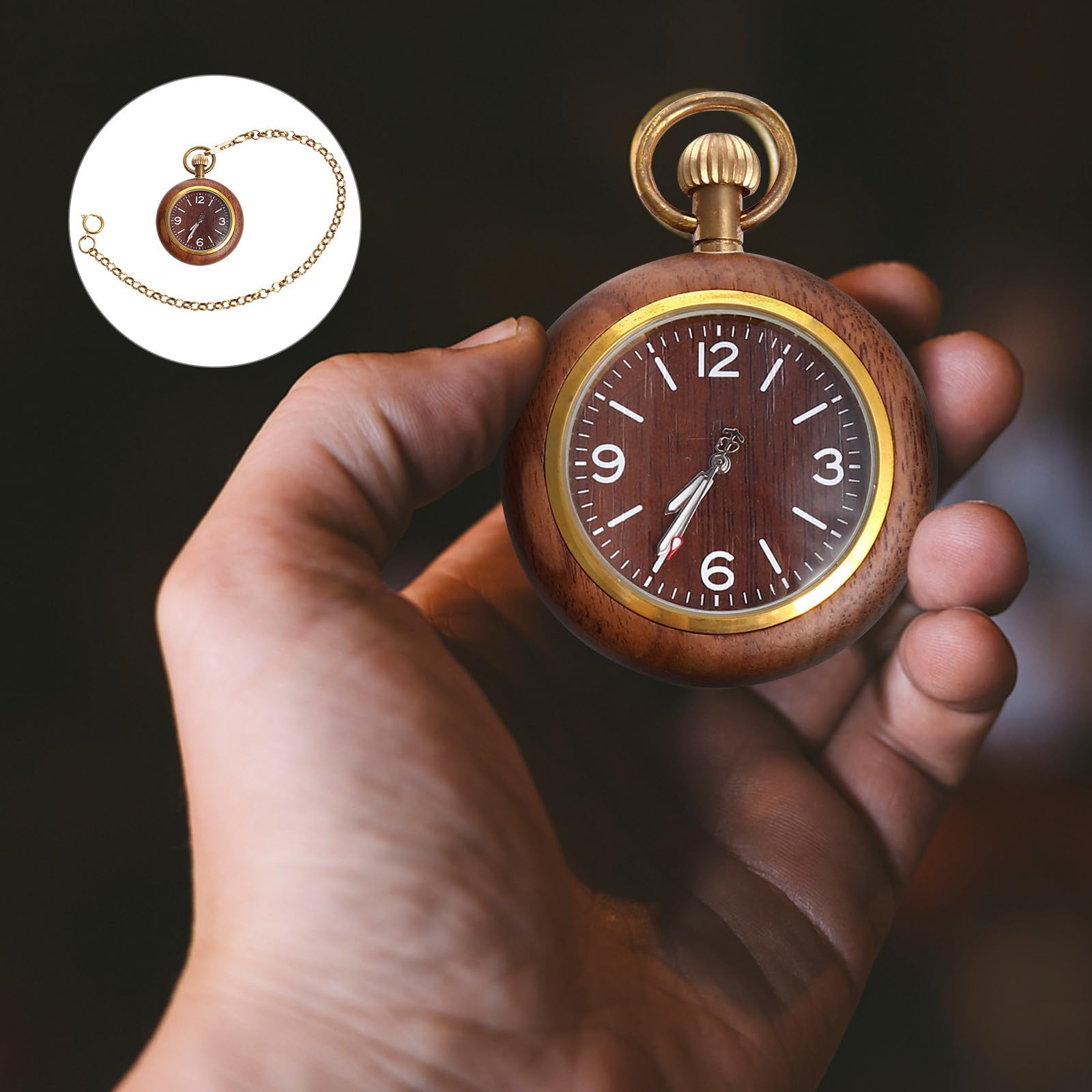 Baluue Reloj de Bolsillo Diseño Retro Vintage y Esfera de Aleación y Varios Estilos Movimiento de Cuarzo Adecuado para Uso Diario y Coleccionistas Varios Estilos