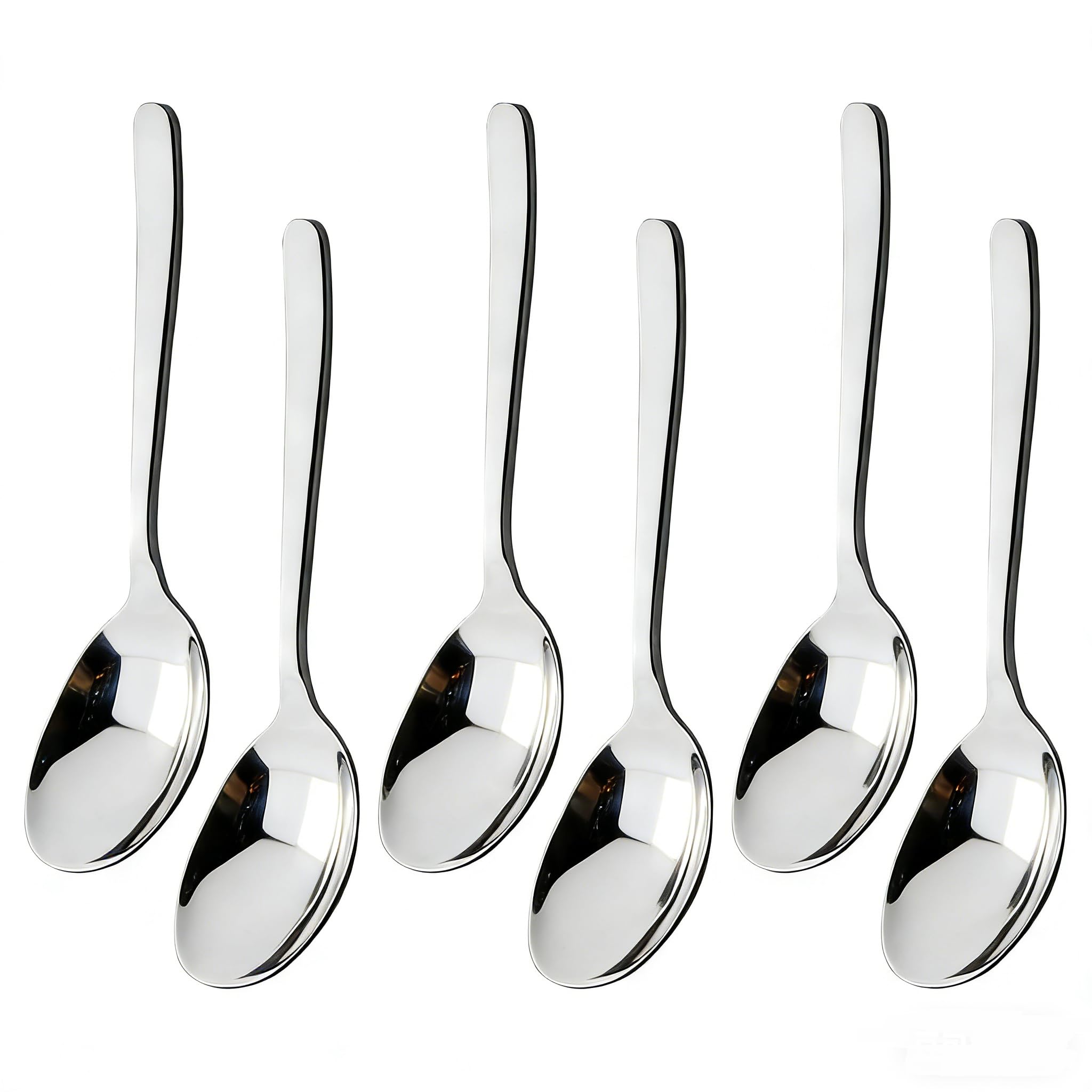 Cuillères de service en acier inoxydable par lot de 8 grandes cuillères de table durables