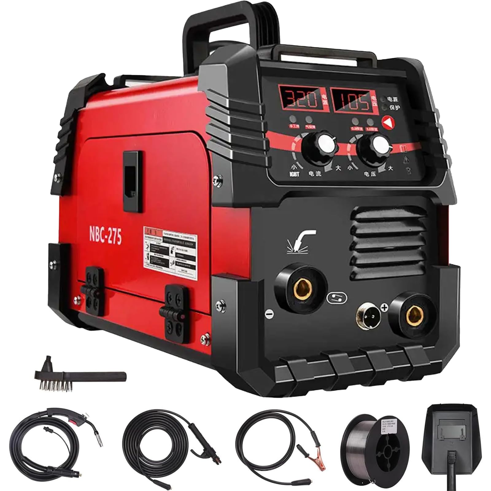MIG MMA Welding Machine 2 in 1, No Gas, Carbon Dioxide Gas Protection, 220V, Manual Gasless Soldering Welding Equipment