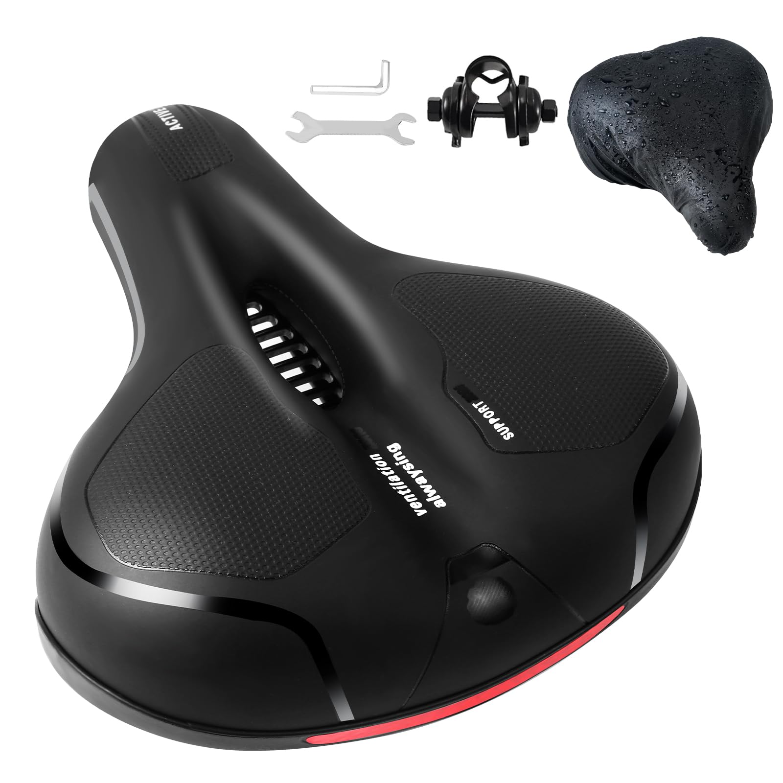 Selle Vélo Confort Mousse À Mémoire De Forme Ultra Confortable Antichocs Selle De Vélo Sans
