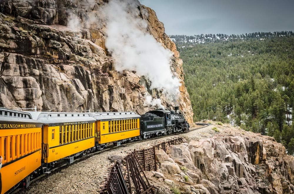 Ucland Puzzle 1000 Piece Train Narrow Gauge Railroad Style 1 Game Toy Gift Jigsaw Puzzles for Adults Large