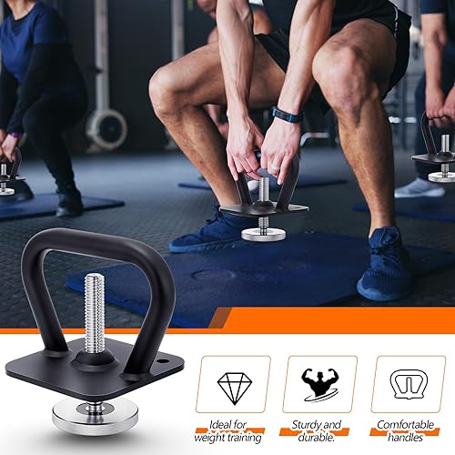 Miniatura 4 de Soulchen 1 mango de pesas rusas con mango de pesas rusas ajustable con un tornillo estándar, herramienta de gimnasio en casa para entrenamiento