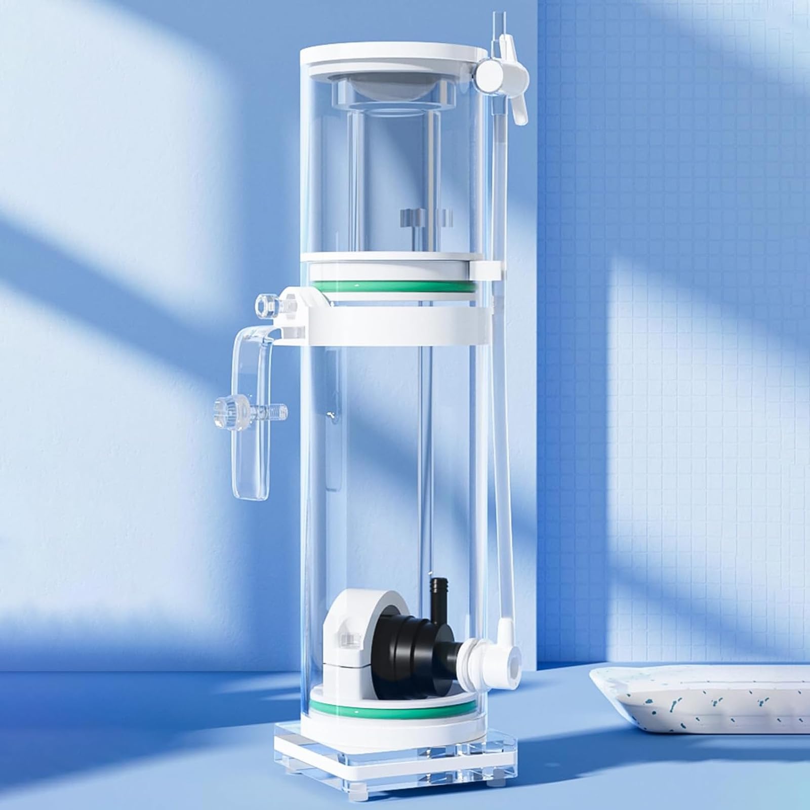 Écumeur De Surface pour Aquarium, Écumeur De Protéines pour Aquariums d'eau De Mer, Capacité d'eau Adaptée : 2 L À 20 L / 5 L À 40 L / 15 L À 90 L. Choisissez Le Modèle Adapté.