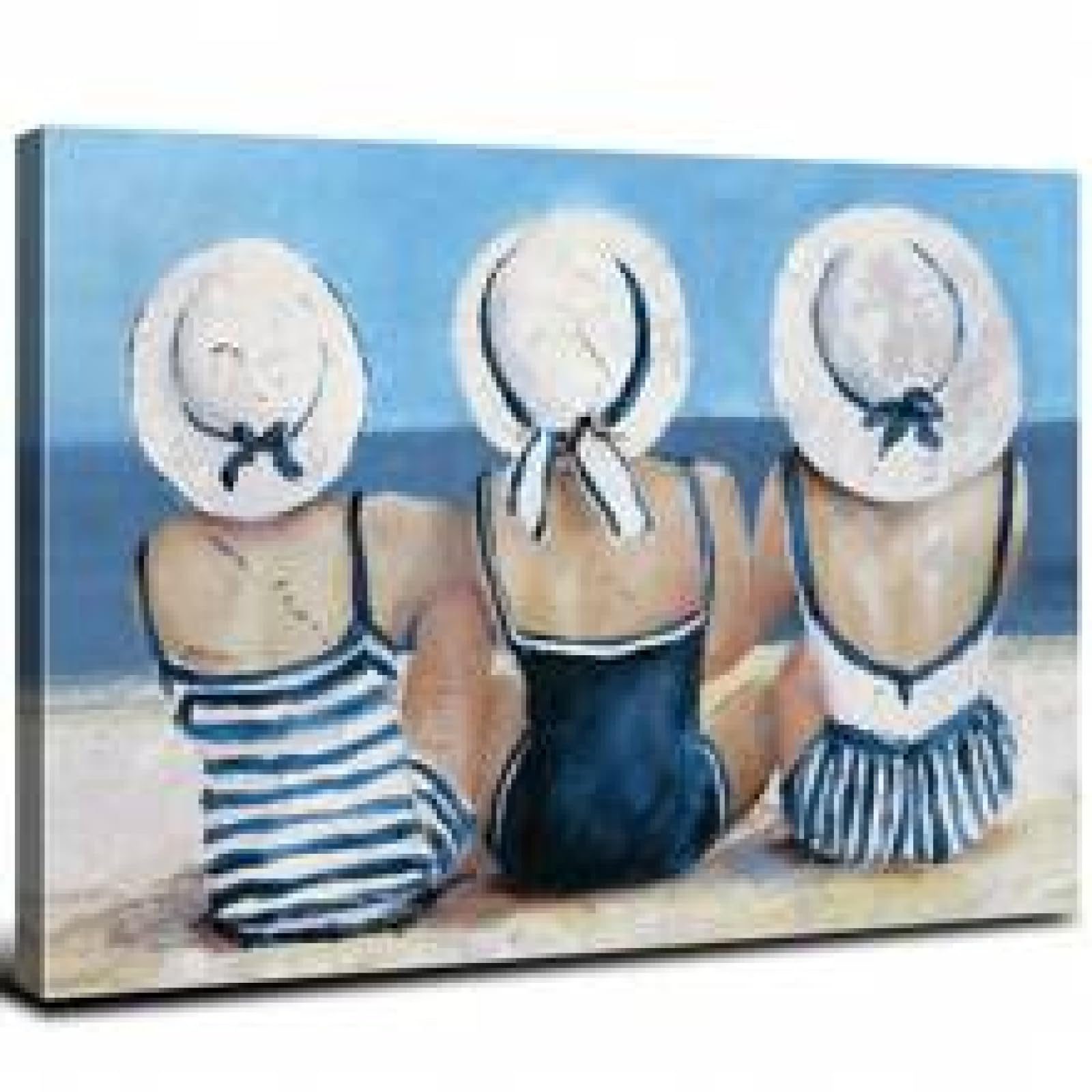 Impression sur toile maillot de bain bleu déco murale surf plage - 7