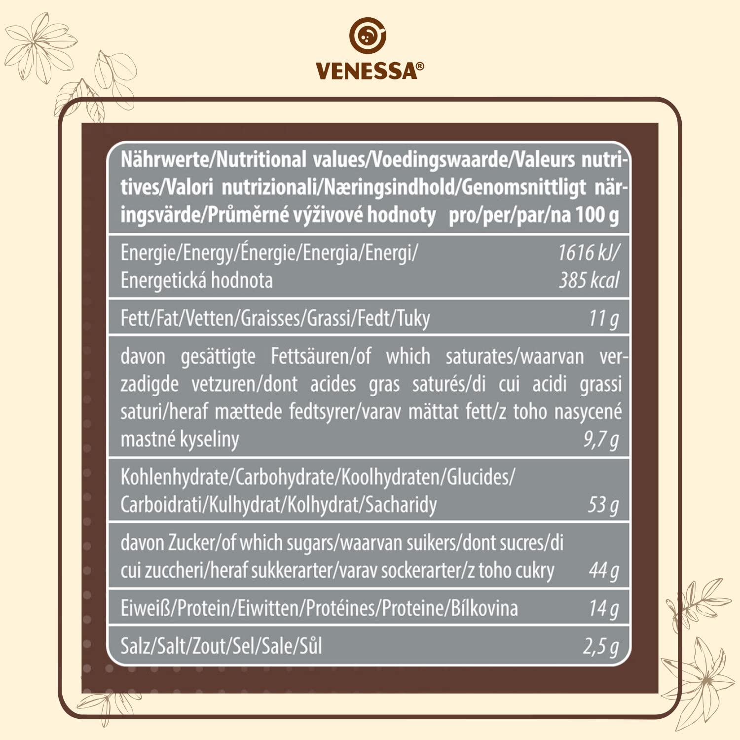 Venessa VDC 24 Trinkschokolade mit 24 Prozent Premium Kakao und Milchanteil (10 x 1 kg)