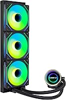 Vista 2 de Lian Li Enfriador líquido para CPU Galahad II Trinity de 14.173 in, ventiladores de radiador ARGB en cadena ARGB preinstalados o ventiladores UNI