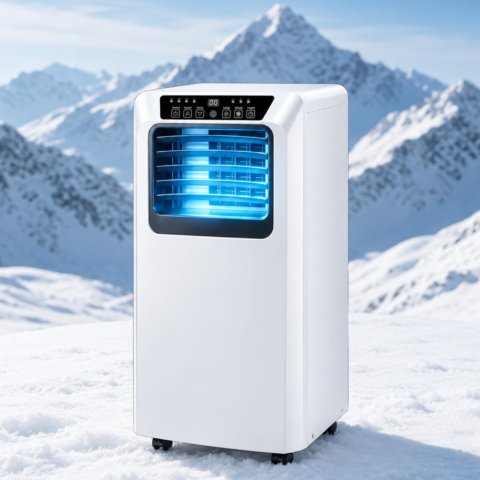 GSHSHOU 9000 BTU Portable AC Unit with Dehumidifier Function 9000BTU