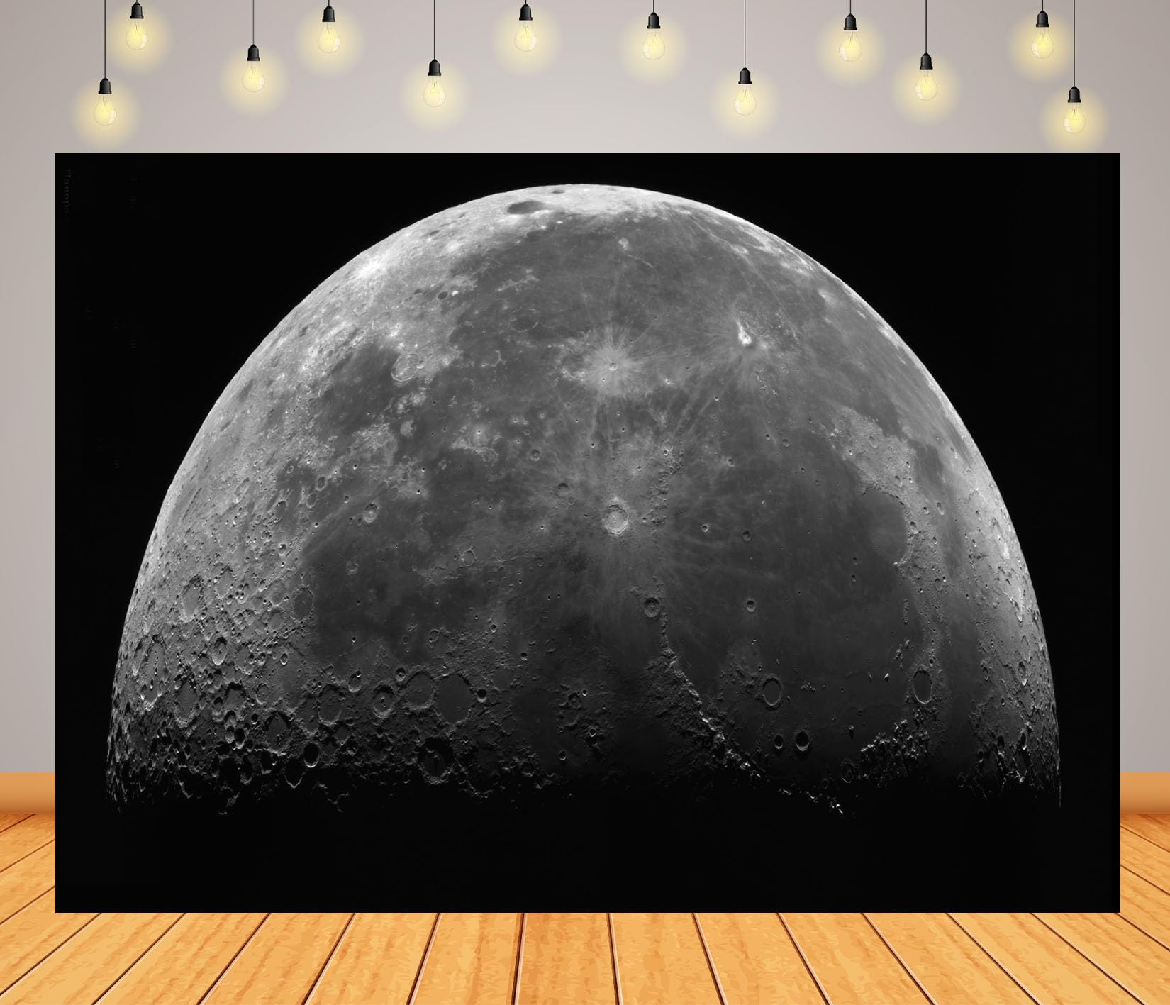 10x8FT Superficie Luna Grigia Sfondo Fotografico