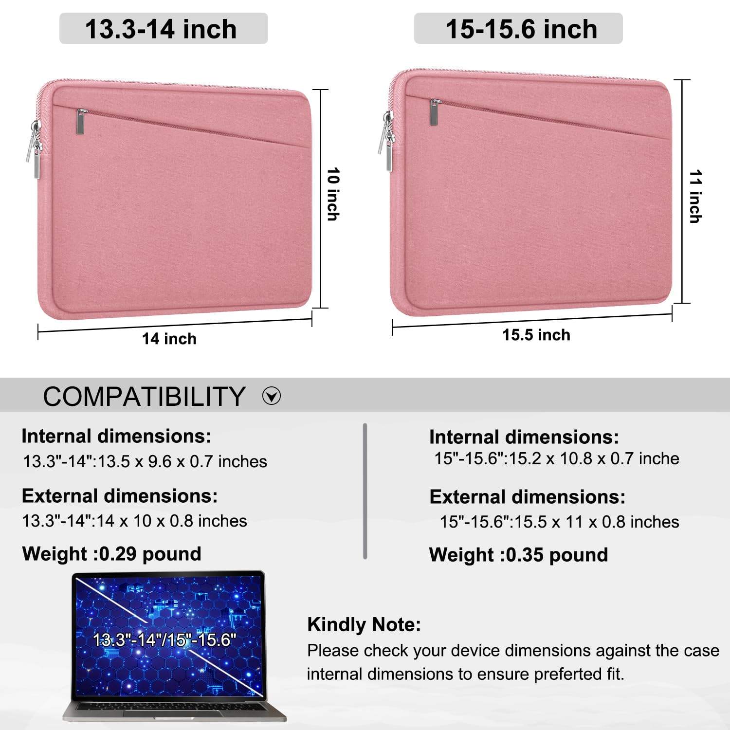 Red Pink / 15.6 Inch
